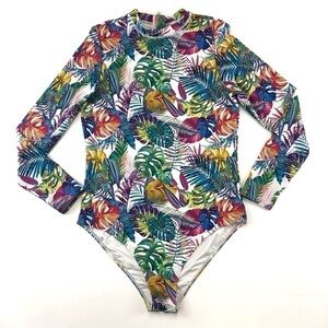TROPIK tropical print rashguard XL